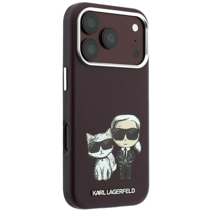 Θήκη MagSafe για Apple iPhone 18 Pro / 17 Pro, Karl Lagerfeld, KC Bodies Sketch, Βυσσινί