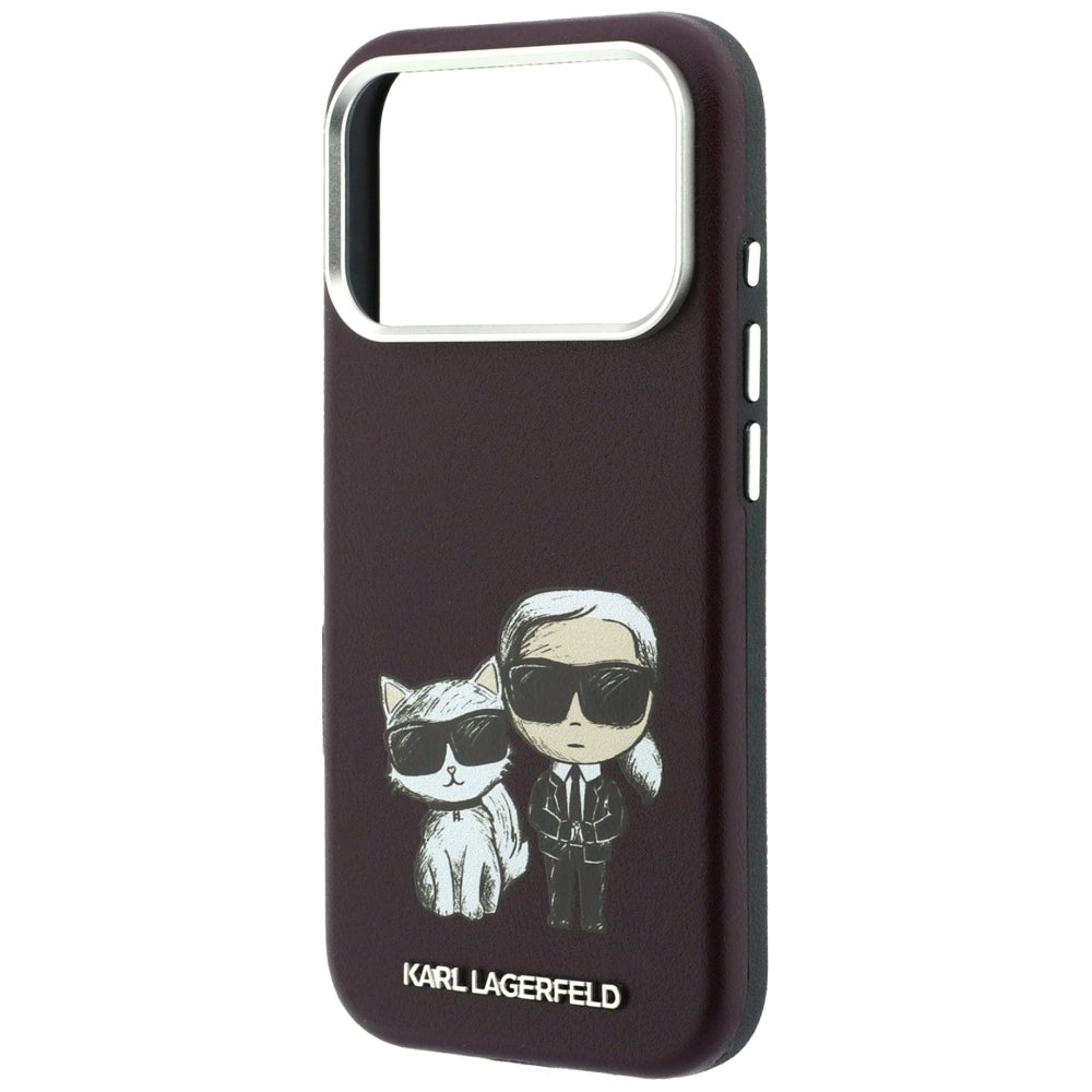Θήκη MagSafe για Apple iPhone 18 Pro / 17 Pro, Karl Lagerfeld, KC Bodies Sketch, Βυσσινί