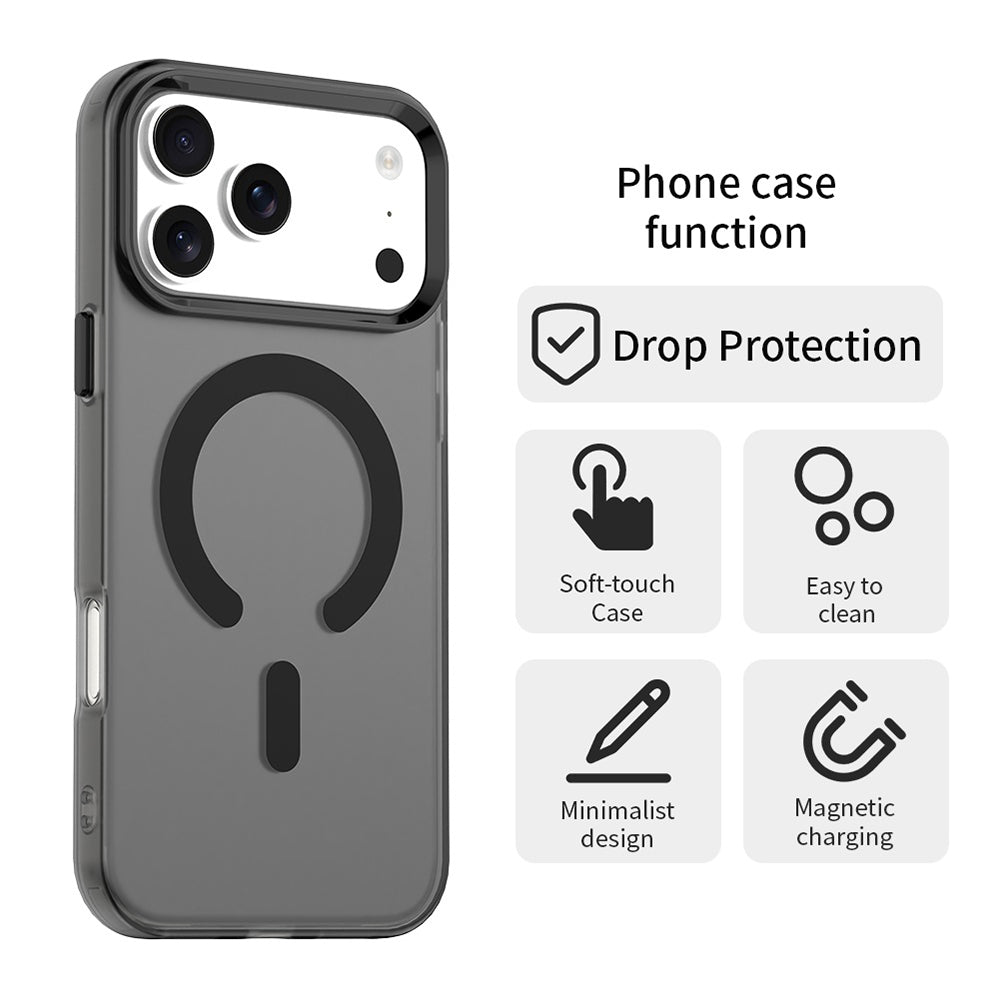 Θήκη MagSafe για Apple iPhone 18 Pro / 17 Pro, Techsuit, CandyCase, Μαύρο