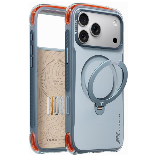 Θήκη MagSafe για Apple iPhone 18 Pro / 17 Pro, Torras, Ostand Q3 Air Pro, Μπλε