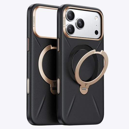 Θήκη MagSafe για Apple iPhone 18 Pro / 17 Pro, Torras, QPRO Leather, Μαύρο