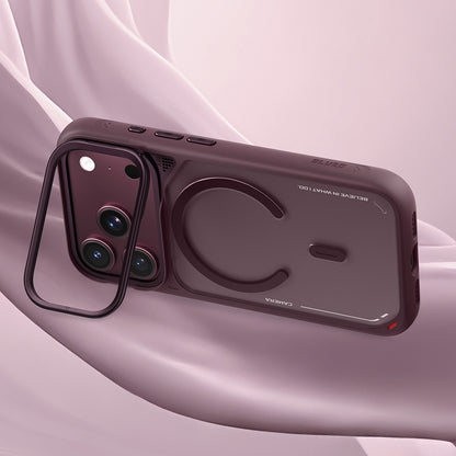 Θήκη MagSafe για Apple iPhone 18 Pro Max / 17 Pro Max, Blueo, Heat Dissipation Stand, Σατινέ λευκή