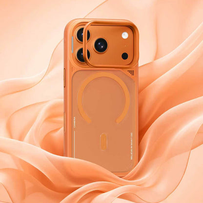 Θήκη MagSafe για Apple iPhone 18 Pro Max / 17 Pro Max, Blueo, Heat Dissipation Stand, Σατινέ λευκή