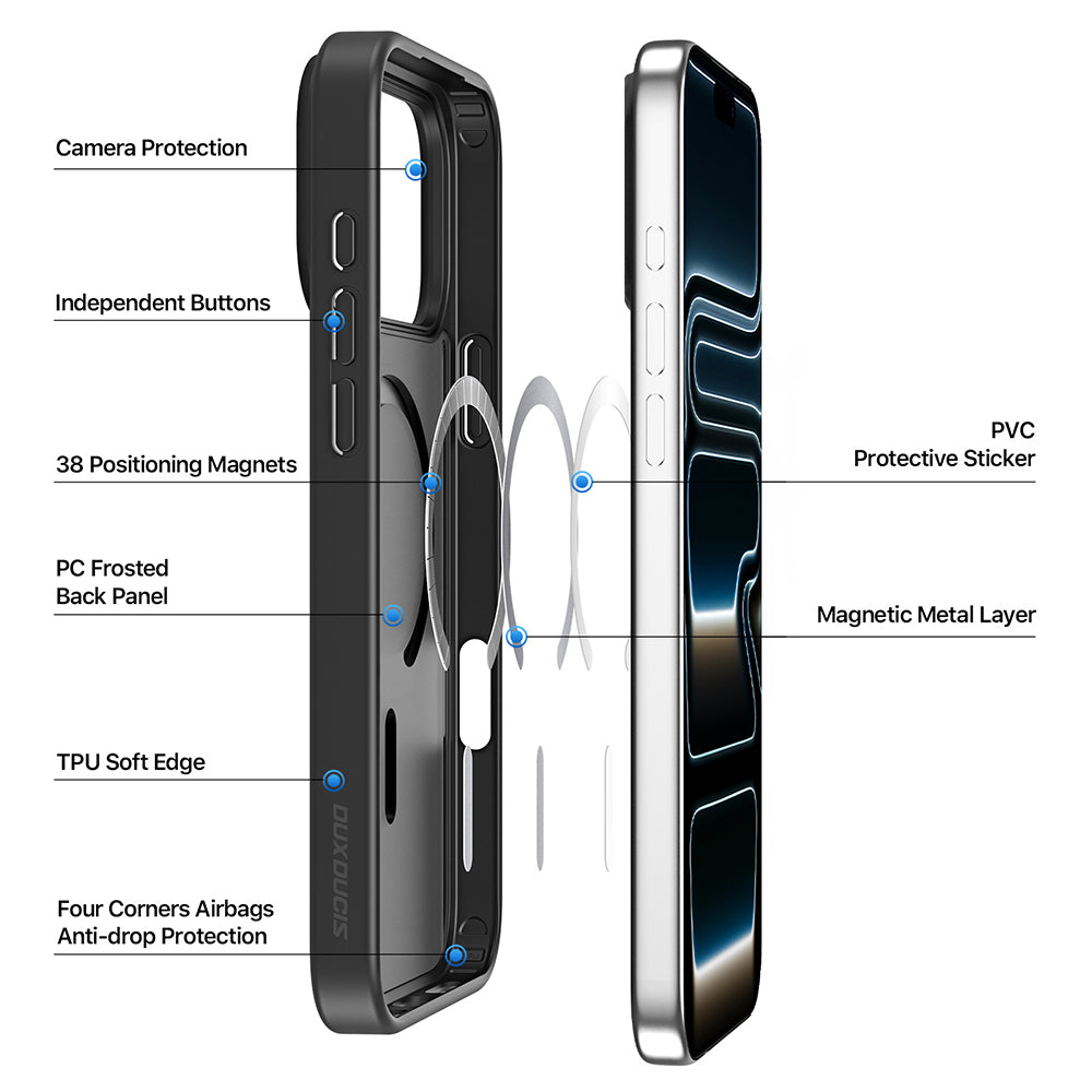 Θήκη MagSafe για Apple iPhone 18 Pro Max / 17 Pro Max, DUX DUCIS, Yind, Ανοιχτό Ροζ