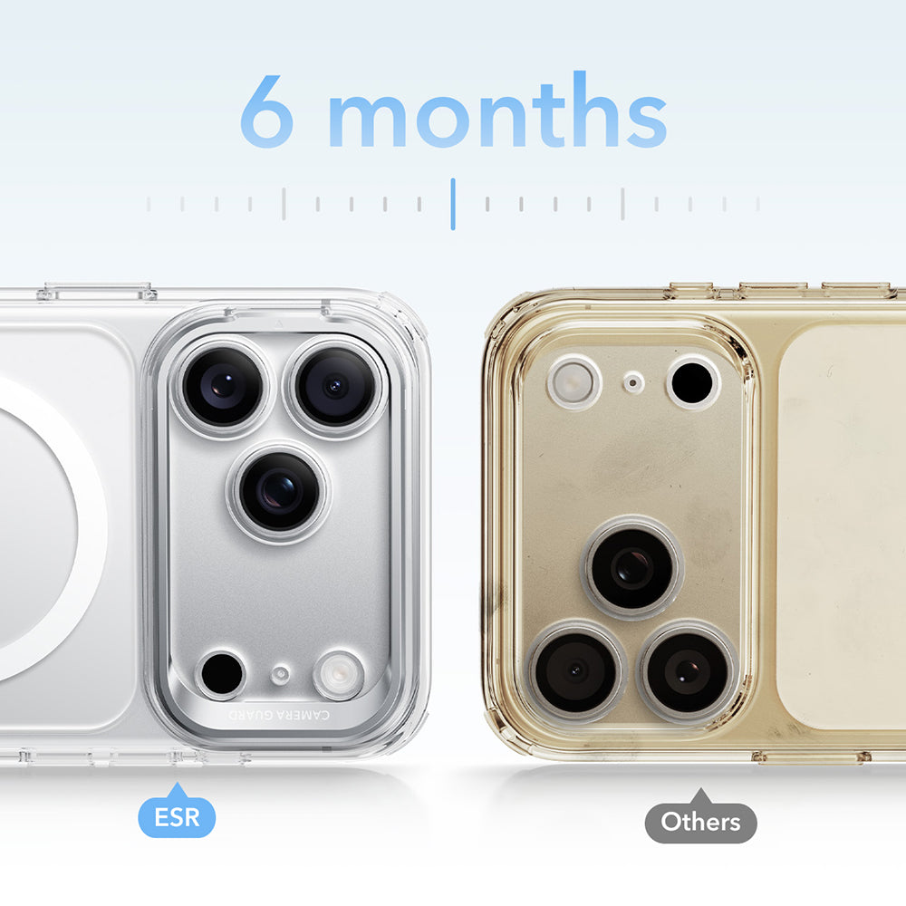 Θήκη MagSafe για Apple iPhone 18 Pro Max / 17 Pro Max, ESR, Classic Hybrid Kickstand, Μαύρη Διαφανής