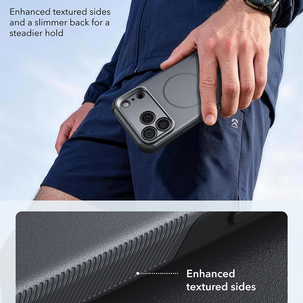 MagSafe Case for Apple iPhone 18 Pro Max / 17 Pro Max, ESR, Cyber Armor Kickstand, Gray