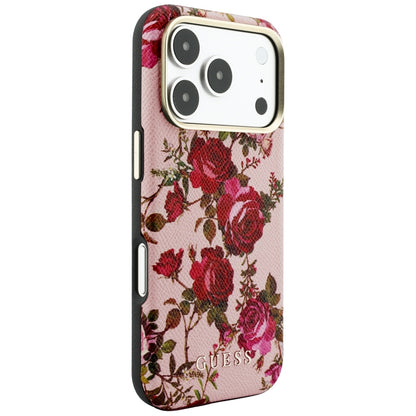 Θήκη MagSafe για Apple iPhone 18 Pro Max / 17 Pro Max, Guess, Blossom Roses Print, Ροζ
