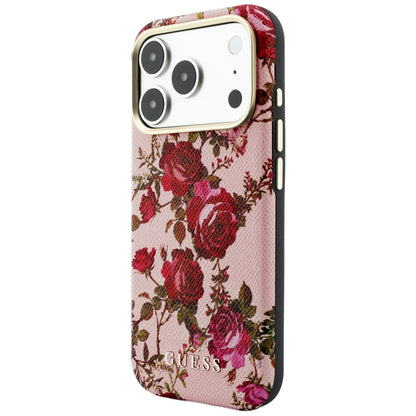 Θήκη MagSafe για Apple iPhone 18 Pro Max / 17 Pro Max, Guess, Blossom Roses Print, Ροζ