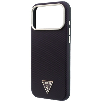Θήκη MagSafe για Apple iPhone 18 Pro Max / 17 Pro Max, Guess, Λογότυπο Τρίγωνο Kevlar, Βυσσινί