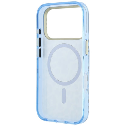 Θήκη MagSafe για Apple iPhone 18 Pro Max / 17 Pro Max, Guess, Λογότυπο Τρίγωνο με Λεοπάρ Γκλίτερ, Μπλε