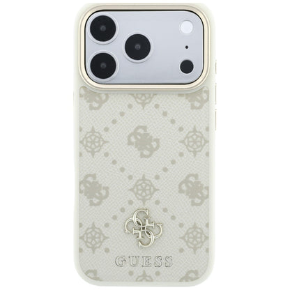 Θήκη MagSafe για Apple iPhone 18 Pro Max / 17 Pro Max, Guess, Peony 4G Small Logo, Μπεζ