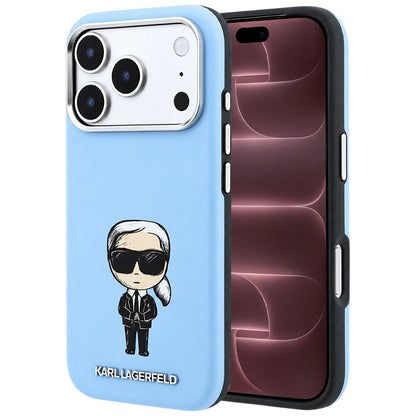 MagSafe Case for Apple iPhone 18 Pro Max / 17 Pro Max, Karl Lagerfeld, Ikonik Sketch, Blue