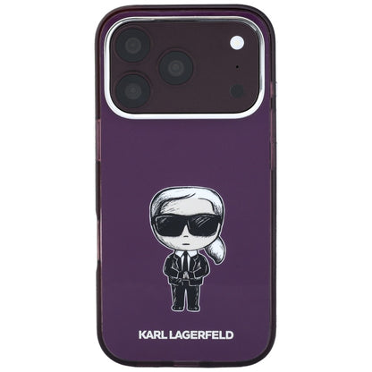 Θήκη MagSafe για Apple iPhone 18 Pro Max / 17 Pro Max, Karl Lagerfeld, IML Ikonik Sketch Print, Βυσσινί
