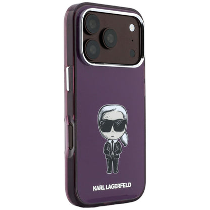 Θήκη MagSafe για Apple iPhone 18 Pro Max / 17 Pro Max, Karl Lagerfeld, IML Ikonik Sketch Print, Βυσσινί