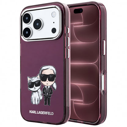 Θήκη MagSafe για Apple iPhone 18 Pro Max / 17 Pro Max, Karl Lagerfeld, IML KC Bodies Sketch Print, Βυσσινί