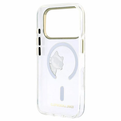 Θήκη MagSafe για Apple iPhone 18 Pro Max / 17 Pro Max, Karl Lagerfeld, IML Peekaboo Print και Μεταλλικό Πλαίσιο, Διαφανής