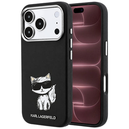 Θήκη MagSafe για Apple iPhone 18 Pro Max / 17 Pro Max, Karl Lagerfeld, Smooth Choupette Sketch, Μαύρο