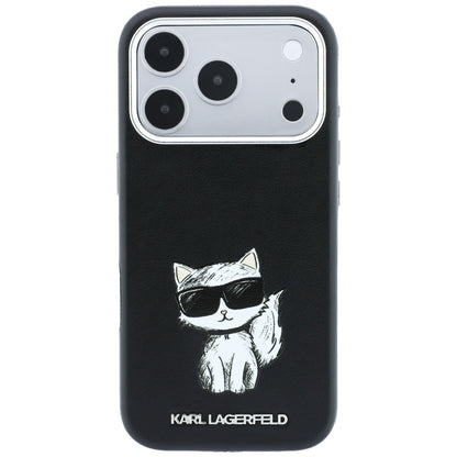 Θήκη MagSafe για Apple iPhone 18 Pro Max / 17 Pro Max, Karl Lagerfeld, Smooth Choupette Sketch, Μαύρο