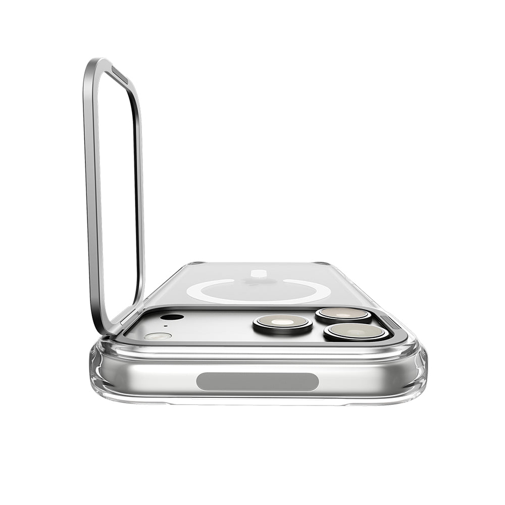 Θήκη MagSafe για Apple iPhone 18 Pro Max / 17 Pro Max, Spigen, Ultra Hybrid Optik S, Ασημί Διαφανής ACS11908