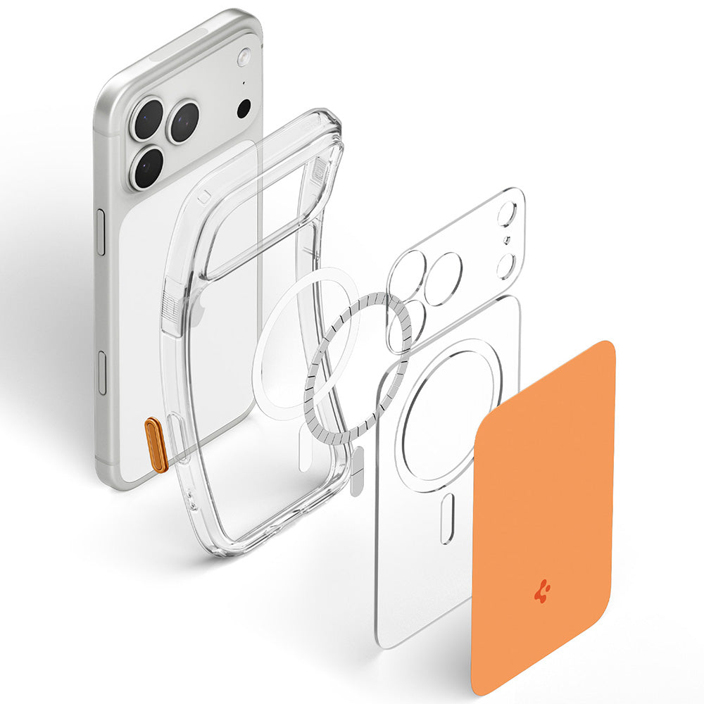 MagSafe Case for Apple iPhone 18 Pro Max / 17 Pro Max, Spigen, Ultra Hybrid T, Orange ACS12133