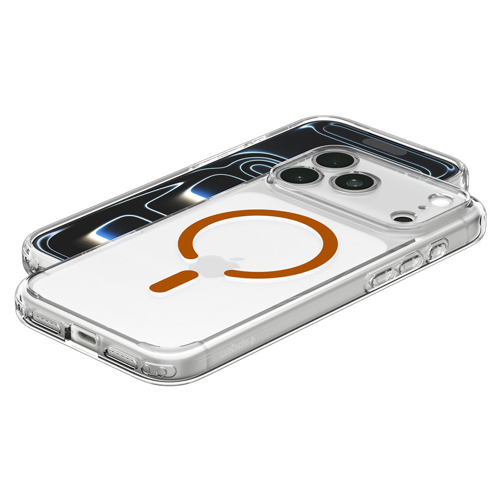 Θήκη MagSafe για Apple iPhone 18 Pro Max / 17 Pro Max, Spigen, Ultra Hybrid, Διαφανές Πορτοκαλί ACS12122