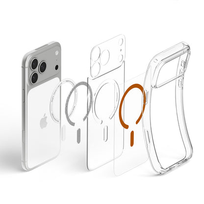 Θήκη MagSafe για Apple iPhone 18 Pro Max / 17 Pro Max, Spigen, Ultra Hybrid, Διαφανές Πορτοκαλί ACS12122