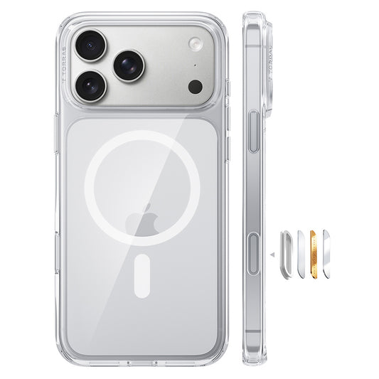 Θήκη MagSafe για Apple iPhone 18 Pro Max / 17 Pro Max, Torras, Guardian, Διαφανής