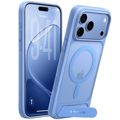 Θήκη MagSafe για Apple iPhone 18 Pro Max / 17 Pro Max, Torras, Ostand L1 Guardian, Μπλε