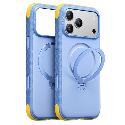Θήκη MagSafe για Apple iPhone 18 Pro Max / 17 Pro Max, Torras, Ostand Q3 Rugged, Μπλε