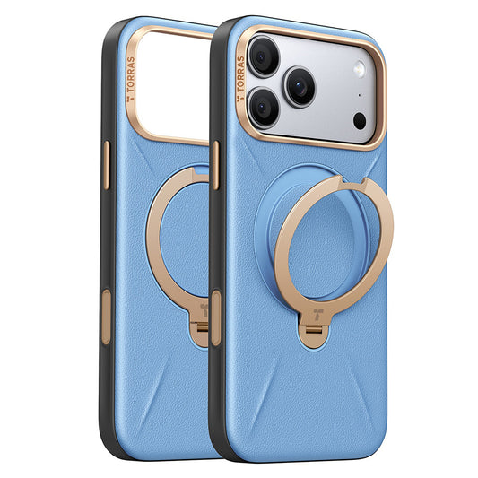 Θήκη MagSafe για Apple iPhone 18 Pro Max / 17 Pro Max, Torras, QPRO Leather, Μπλε