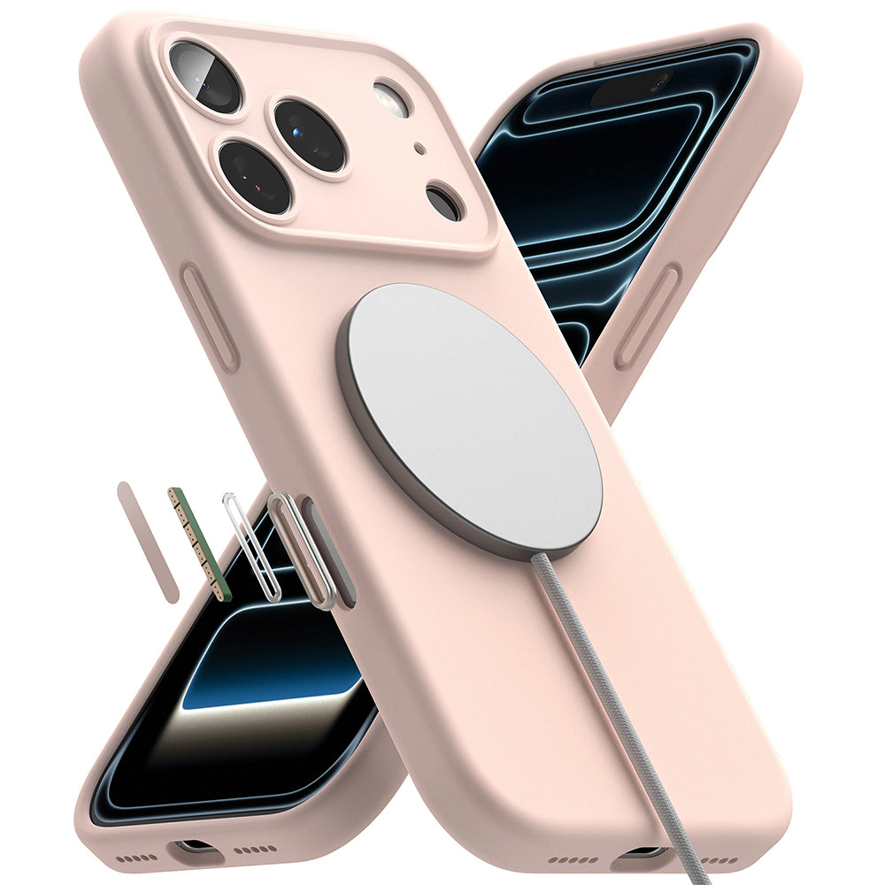 Θήκη MagSafe για Apple iPhone 18 Pro Max, Ringke, Σιλικόνη, Ροζ