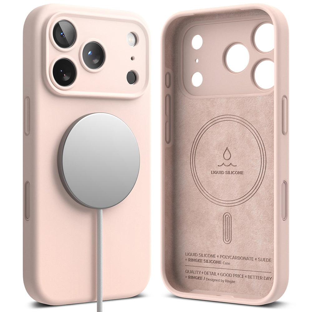 MagSafe Case for Apple iPhone 18 Pro, Ringke, Silicone, Pink