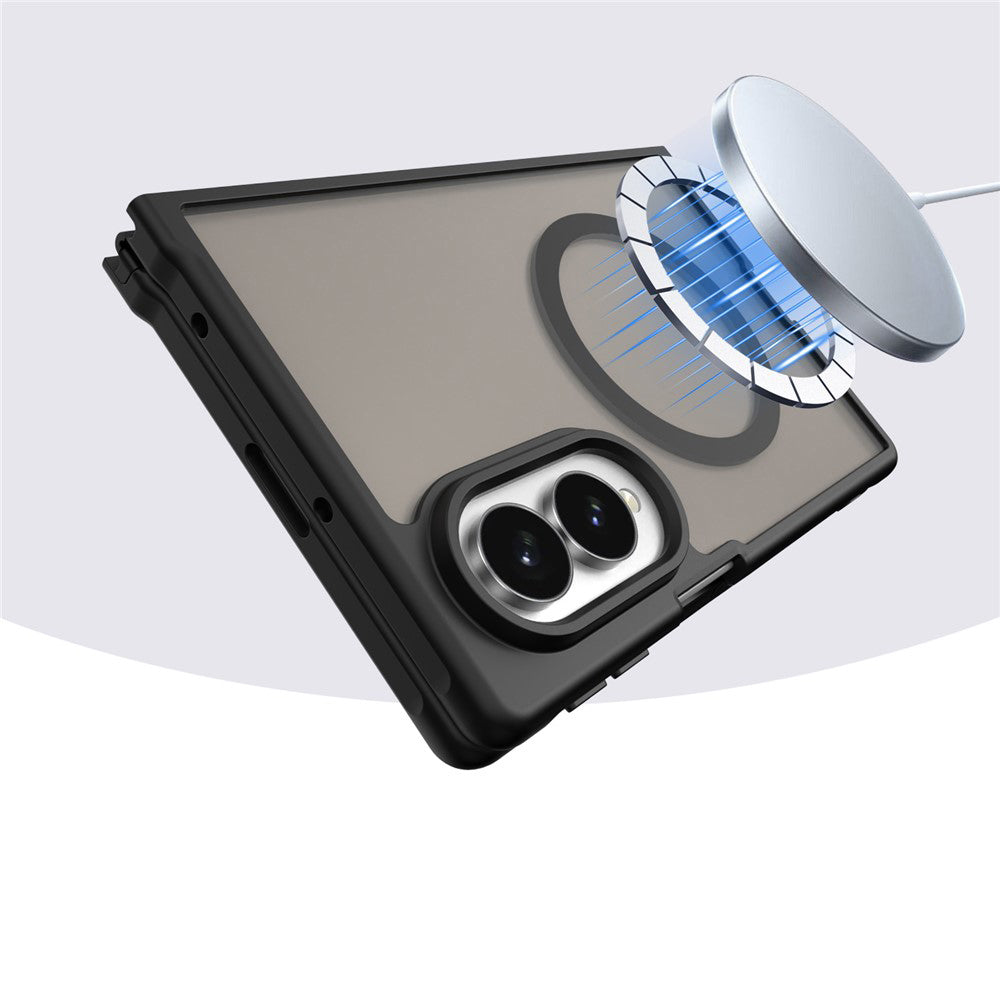 Θήκη MagSafe για Apple iPhone Duo, Techsuit, HaloFrost II, Μαύρο