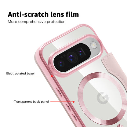 MagSafe Case for Google Pixel 10 Pro / 10, Techsuit, SmartMag Book, Pink