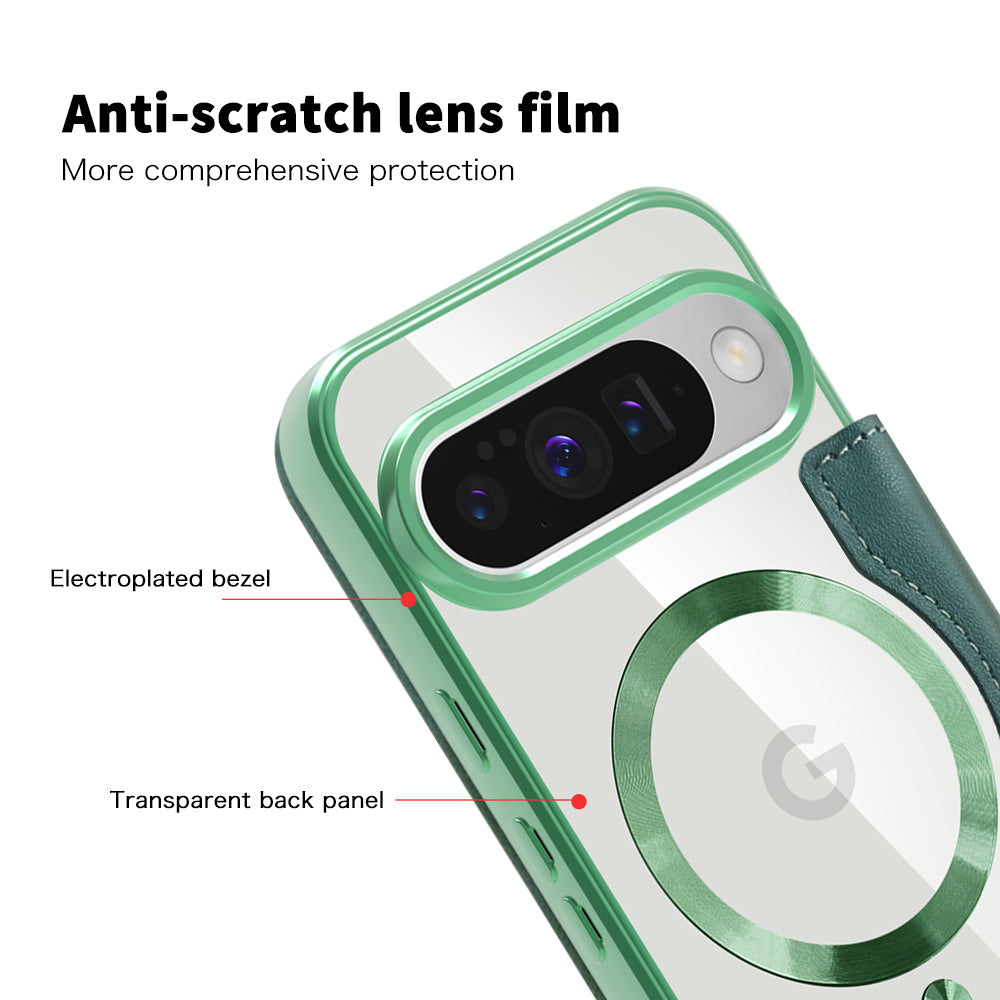 Θήκη MagSafe για Google Pixel 10 Pro / 10, Techsuit, SmartMag Book, Πράσινο