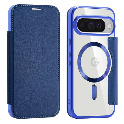 MagSafe Case for Google Pixel 10 Pro / 10, Techsuit, SmartMag Book, Blue