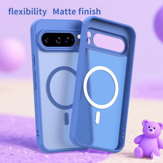 MagSafe Case for Google Pixel 10 Pro, Techsuit, HaloFrost II, Blue