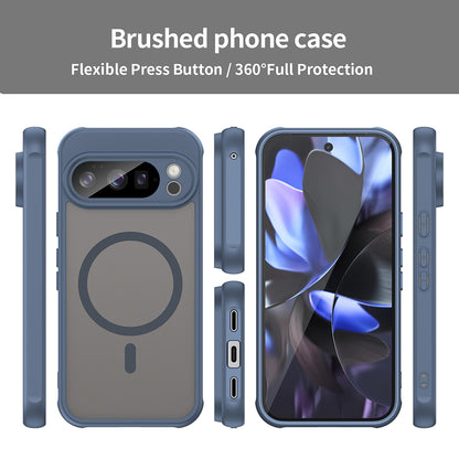 MagSafe Case for Google Pixel 10 Pro, Techsuit, HaloFrost II, Navy Blue