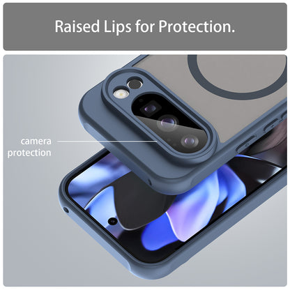 MagSafe Case for Google Pixel 10 Pro, Techsuit, HaloFrost II, Navy Blue