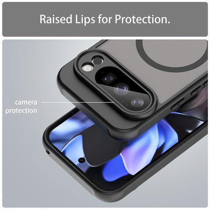 MagSafe Case for Google Pixel 10 Pro, Techsuit, HaloFrost II, Black