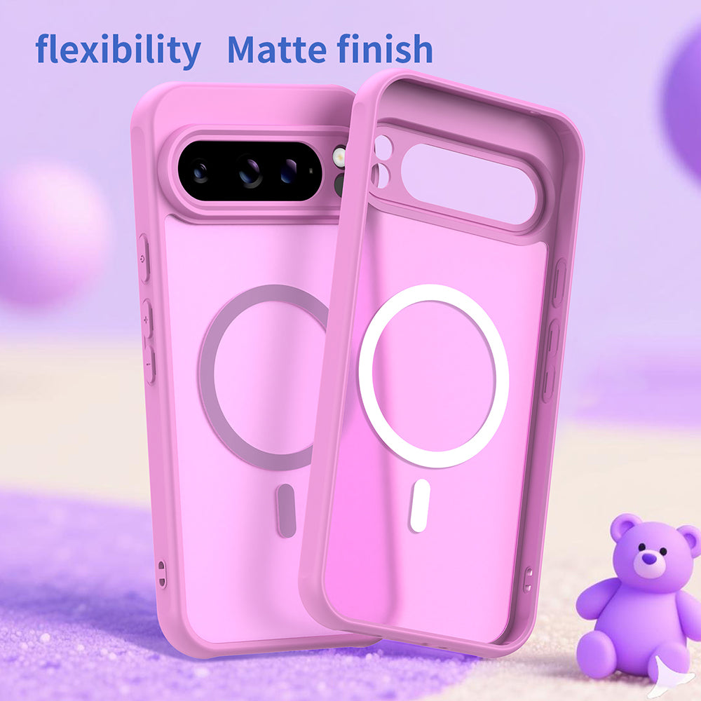 MagSafe Case for Google Pixel 10 Pro, Techsuit, HaloFrost II, Pink