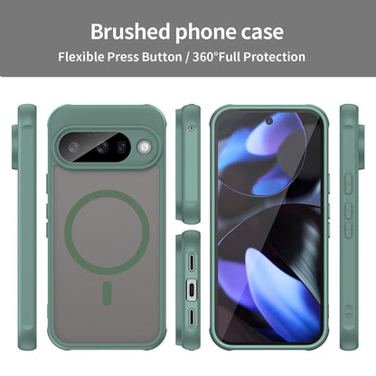 MagSafe Case for Google Pixel 10 Pro, Techsuit, HaloFrost II, Green