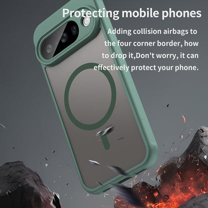 MagSafe Case for Google Pixel 10 Pro, Techsuit, HaloFrost II, Green