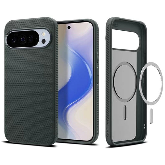 MagSafe Case for Google Pixel 10 Pro XL, Spigen, Liquid Air, Green ACS09719