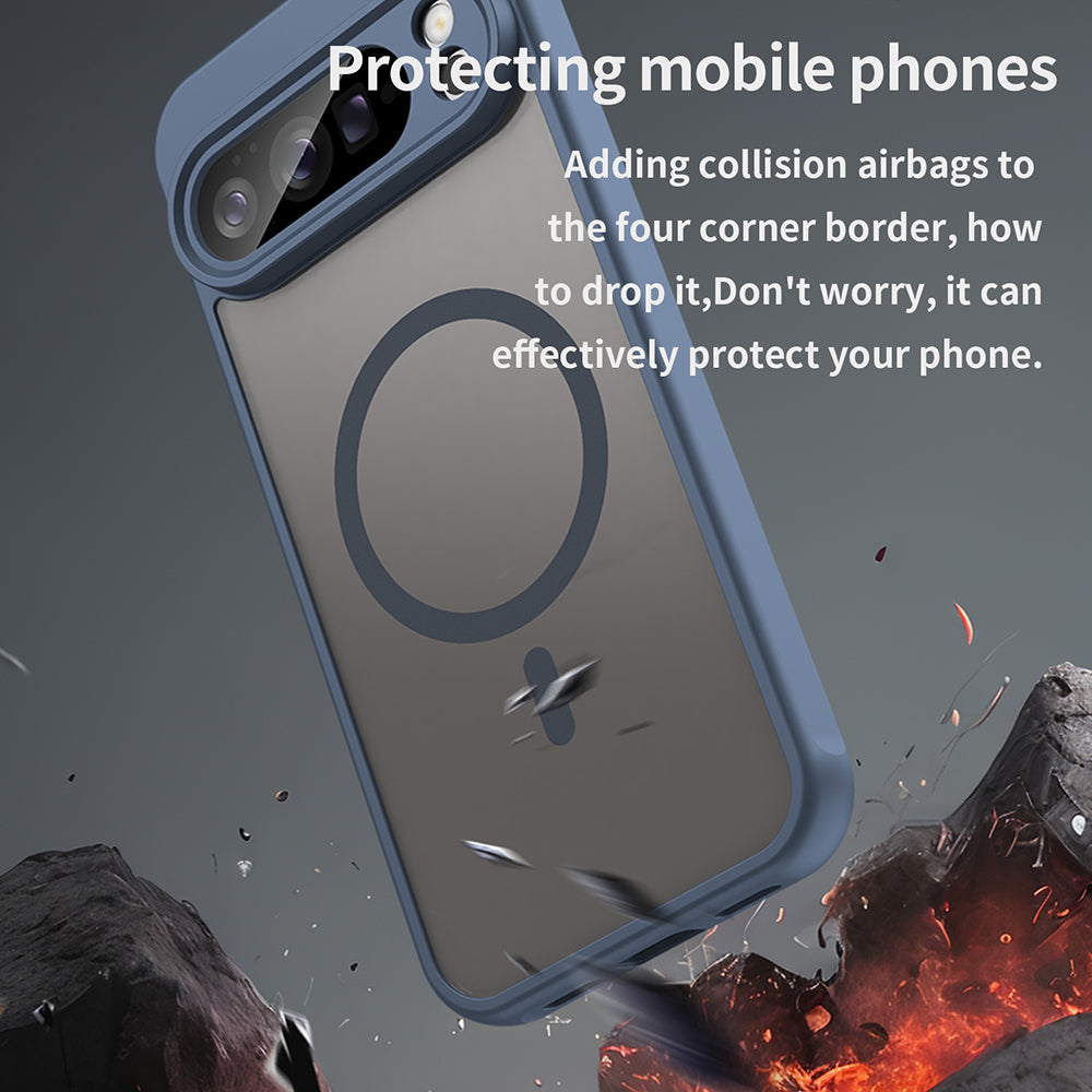Θήκη MagSafe για Google Pixel 10 Pro XL, Techsuit, HaloFrost II, Μπλε Σκούρο