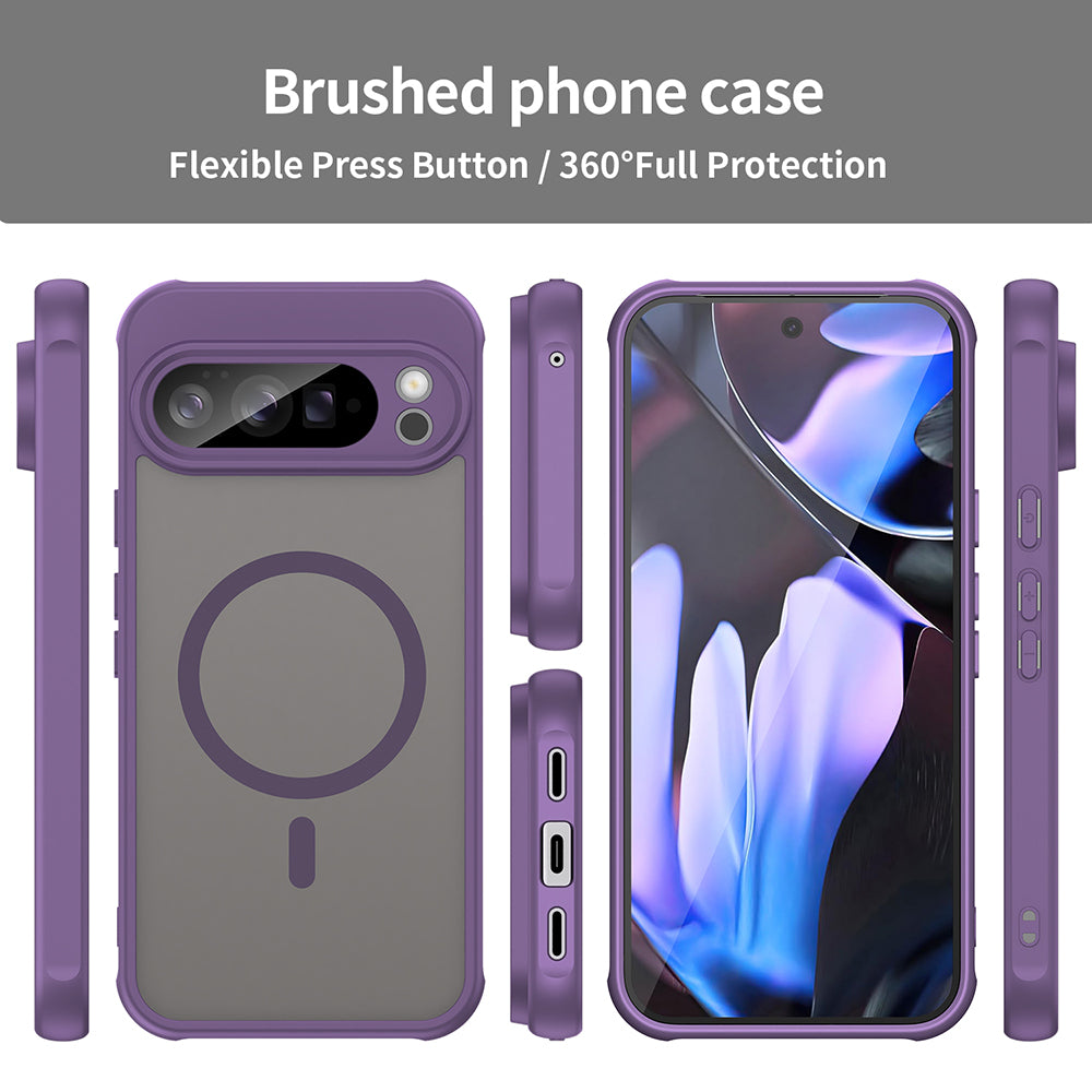 MagSafe Case for Google Pixel 10 Pro XL, Techsuit, HaloFrost II, Purple