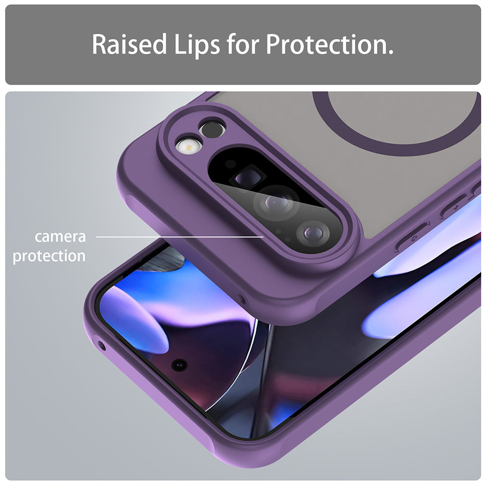 MagSafe Case for Google Pixel 10 Pro XL, Techsuit, HaloFrost II, Purple