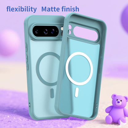 MagSafe Case for Google Pixel 10 Pro XL, Techsuit, HaloFrost II, Light Green