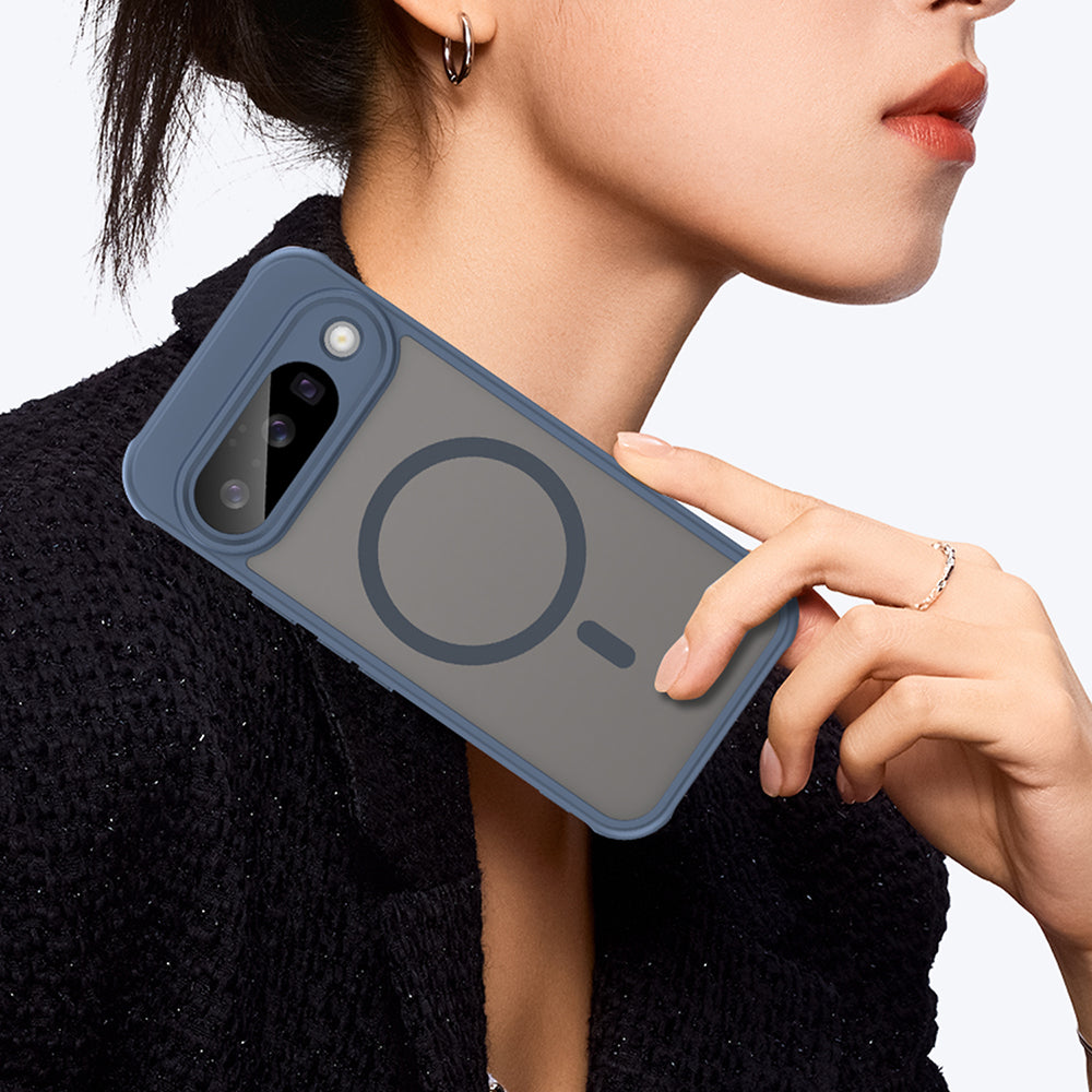 MagSafe Case for Google Pixel 10, Techsuit, HaloFrost II, Navy Blue