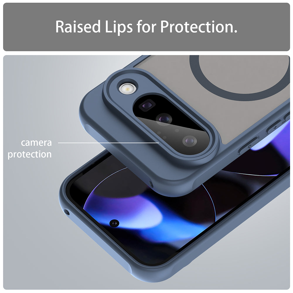 MagSafe Case for Google Pixel 10, Techsuit, HaloFrost II, Navy Blue
